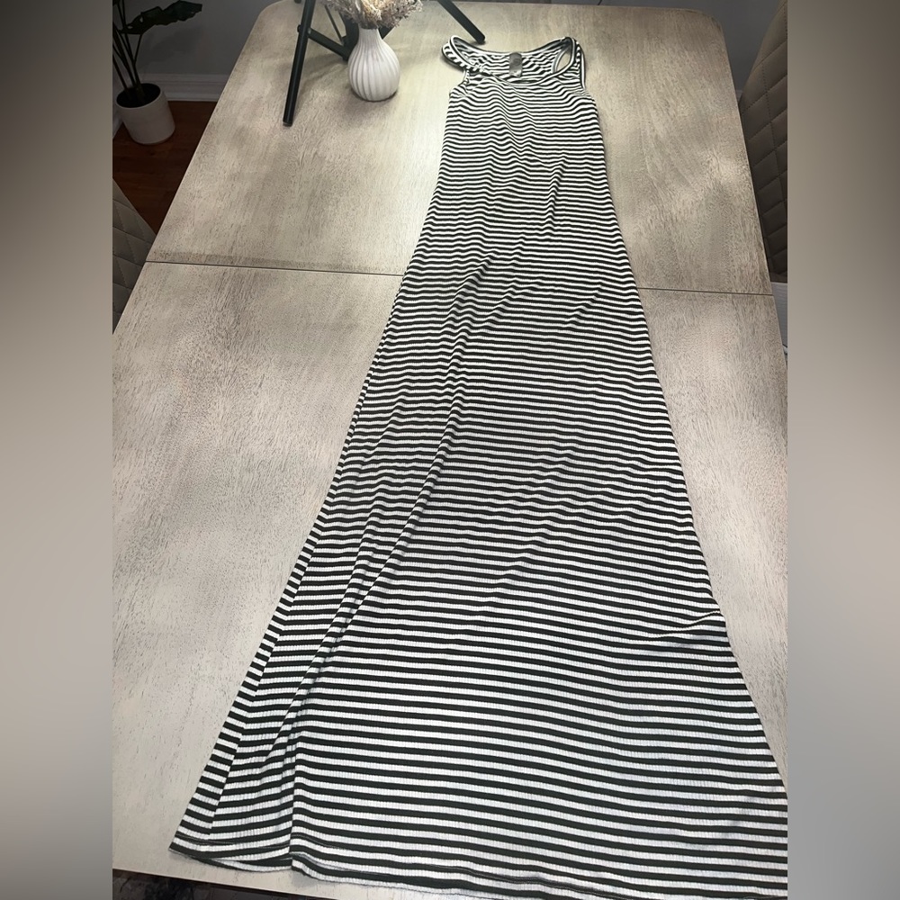 Long summer dress stripes